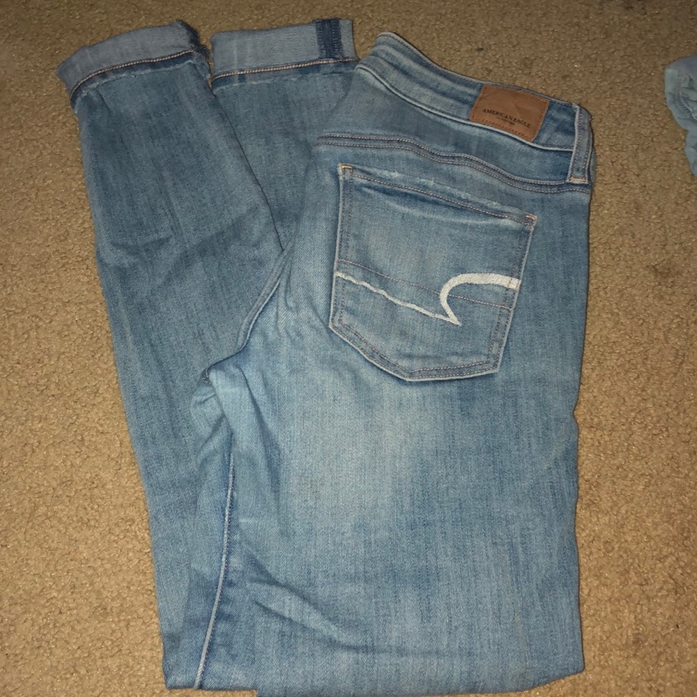 Light wash American Eagle jeans